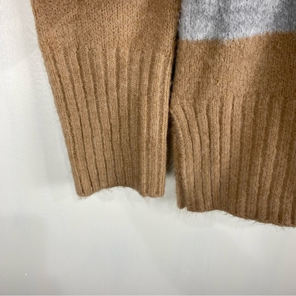 TopShop Striped Ribbed Knit Super Soft Crewneck Pullover Sweater Top Size 0-2 - Picture 2 of 5